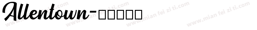 Allentown字体转换