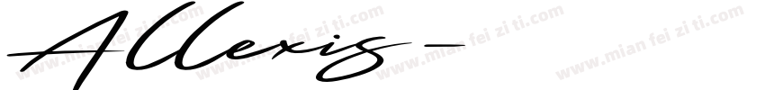 Allexis字体转换