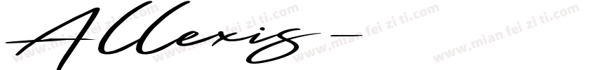 Allexis字体转换