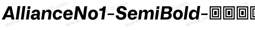 AllianceNo1-SemiBold字体转换