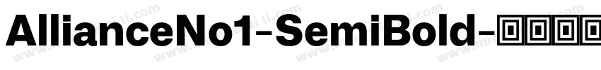 AllianceNo1-SemiBold字体转换
