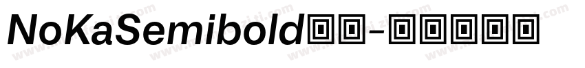 NoKaSemibold字体字体转换