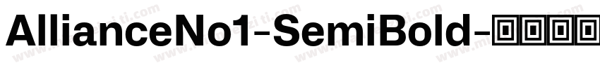 AllianceNo1-SemiBold字体转换