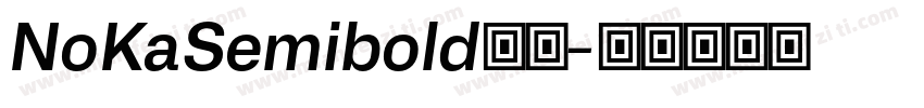 NoKaSemibold字体字体转换