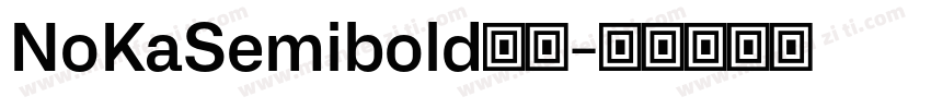 NoKaSemibold字体字体转换