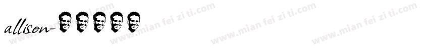 allison字体转换