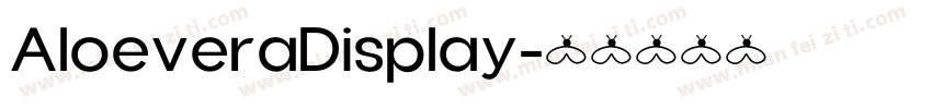 AloeveraDisplay字体转换