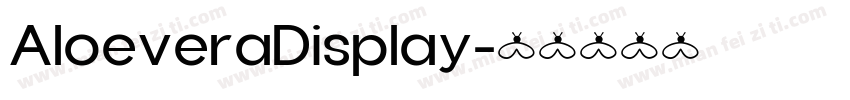 AloeveraDisplay字体转换