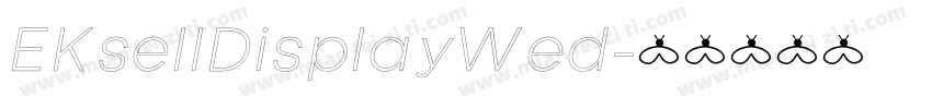 EKsellDisplayWed字体转换