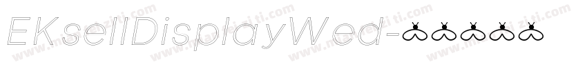 EKsellDisplayWed字体转换