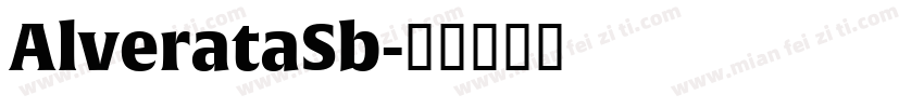 AlverataSb字体转换