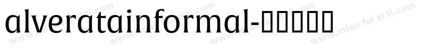 alveratainformal字体转换