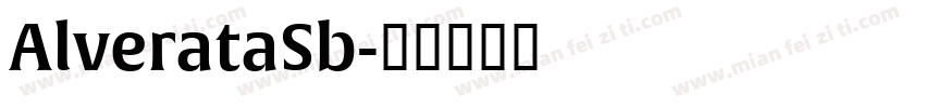 AlverataSb字体转换