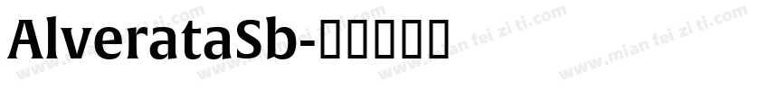 AlverataSb字体转换