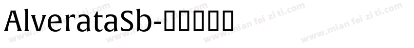 AlverataSb字体转换