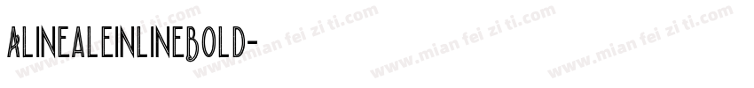 AlinealeInlineBold字体转换