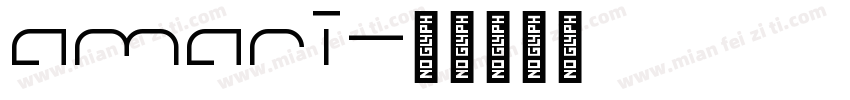 amari字体转换