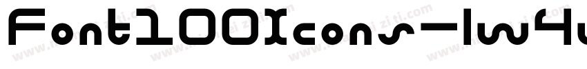 Font100Icons-lw4w字体转换