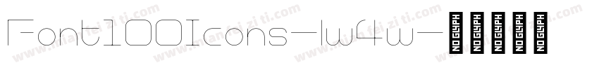 Font100Icons-lw4w字体转换