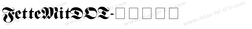 FetteMitDOT字体转换