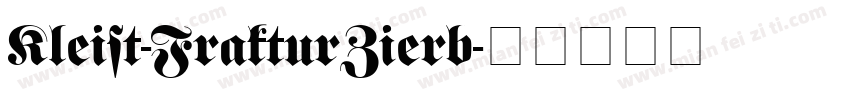 Kleist-FrakturZierb字体转换