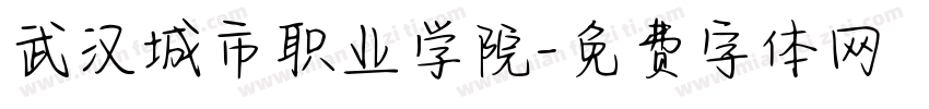 武汉城市职业学院字体转换