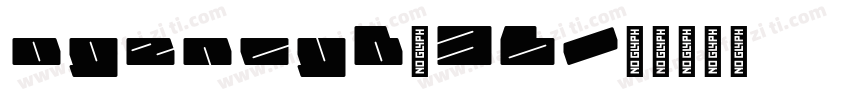 agencyb_36字体转换