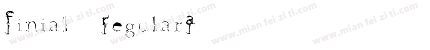 Finial-RegularA字体转换
