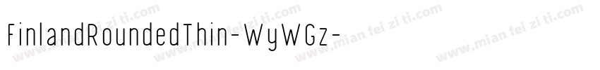 FinlandRoundedThin-WyWGz字体转换