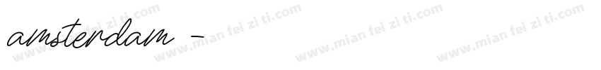 amsterdam字体字体转换