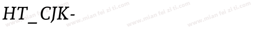 HT_CJK字体转换