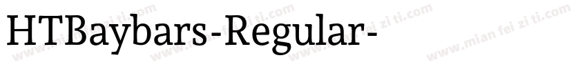 HTBaybars-Regular字体转换