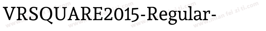 VRSQUARE2015-Regular字体转换