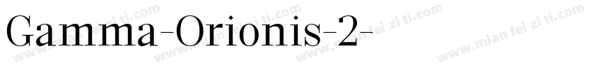Gamma-Orionis-2字体转换