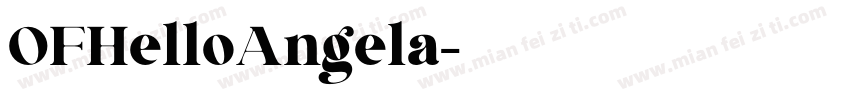 OFHelloAngela字体转换