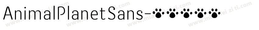 AnimalPlanetSans字体转换