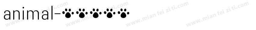 animal字体转换