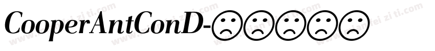 CooperAntConD字体转换