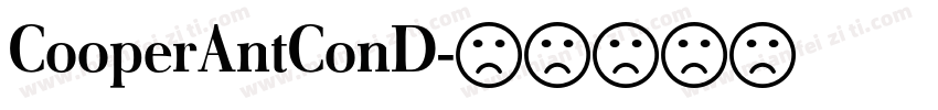 CooperAntConD字体转换