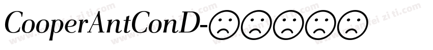 CooperAntConD字体转换