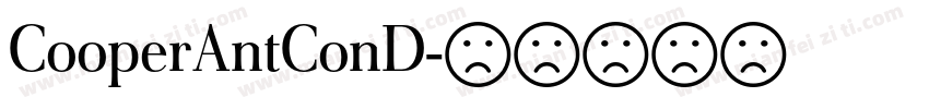 CooperAntConD字体转换