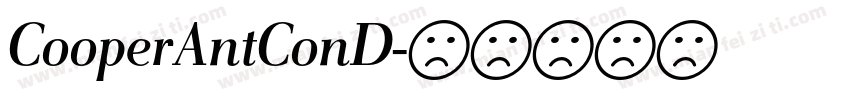 CooperAntConD字体转换