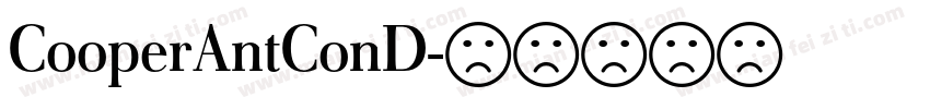 CooperAntConD字体转换