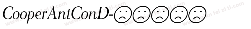 CooperAntConD字体转换