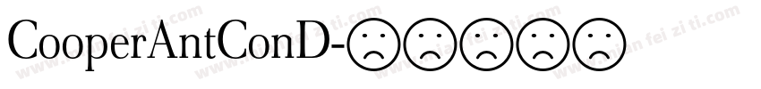 CooperAntConD字体转换