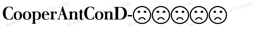 CooperAntConD字体转换