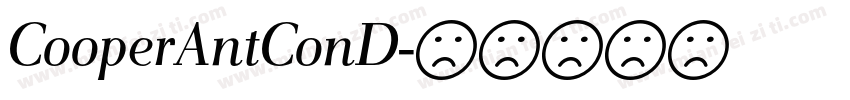 CooperAntConD字体转换