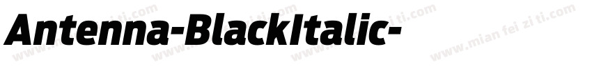 Antenna-BlackItalic字体转换