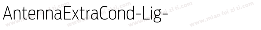 AntennaExtraCond-Lig字体转换