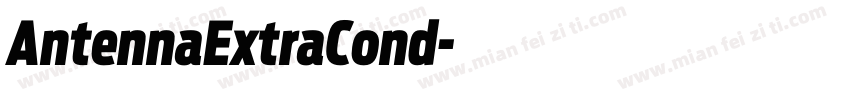AntennaExtraCond字体转换
